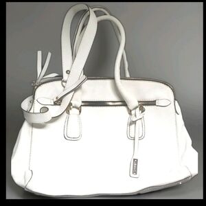 Abro Shopper Double Handle Italian Leather Sachel With Shoulder Strap